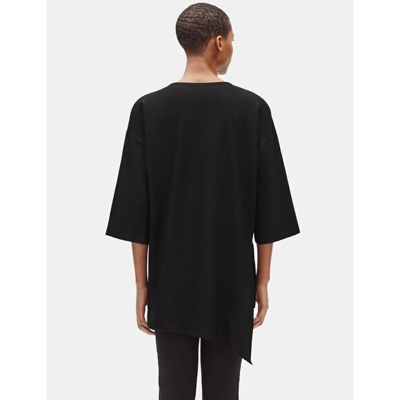 NWT Eileen Fisher crepe asymmetric tunic XXS - Picture 3 of 3